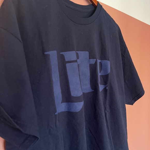 Miller Lite Short Sleeve Tee. Monochromatic Navy. Size XL. - Picture 2 of 4
